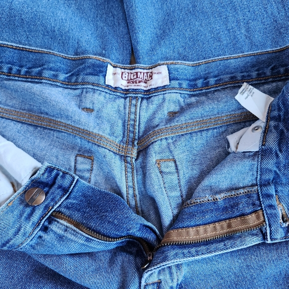 Big Mac Workwear Denim 5 Pocketed Jeans with Leg Embellished Art 34 X 30 - Picture 11 of 11